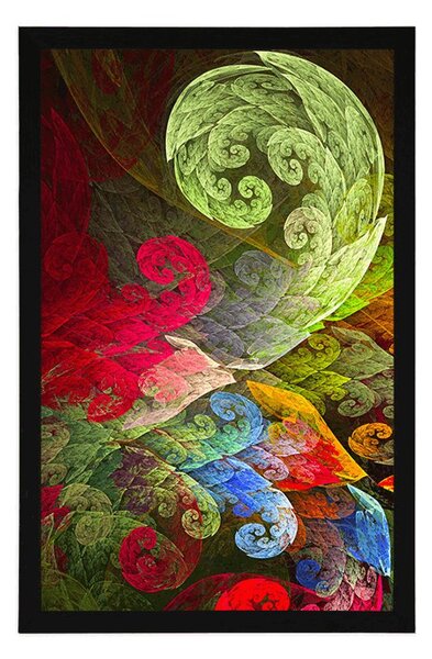 Αφίσα μαγικά αφηρημένα παστέλ φύλλα