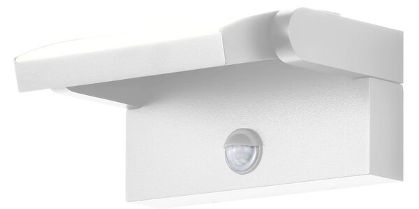 CMD Φωτιστικό τοίχου LED 9111, αισθητήρας, λευκό, 21 cm, CCT, IP54, Λευκό, Αλουμίνιο, σύγχρονο