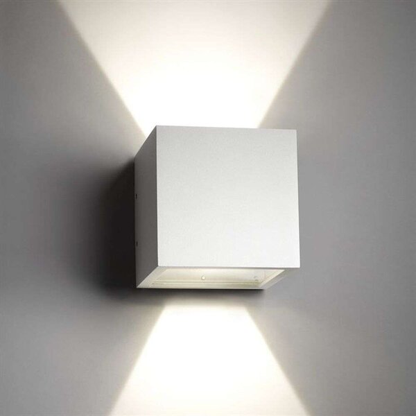 LIGHT-POINT - Cube LED Επιτοίχια φωτιστικά εξωτερικού χώρου 3000K Up/Down Λευκό LIGHT-POINT