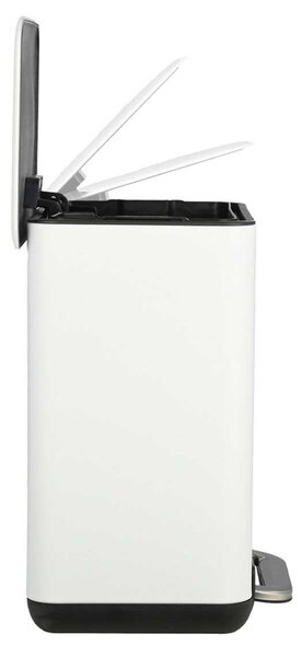 Κάδος Απορριμμάτων Μπάνιου (24.1x21.3x31.6) Estia 6lt Cubic Λευκό 02-20958