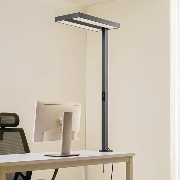 Arcchio LED-Büro-Klemmleuchte Logan μαύρο, ρυθμιζόμενο, αισθητήρας, ρυθμιζόμενος, Μαύρο, Μελέτη / Γραφείο, Αλουμίνιο, σύγχρονο