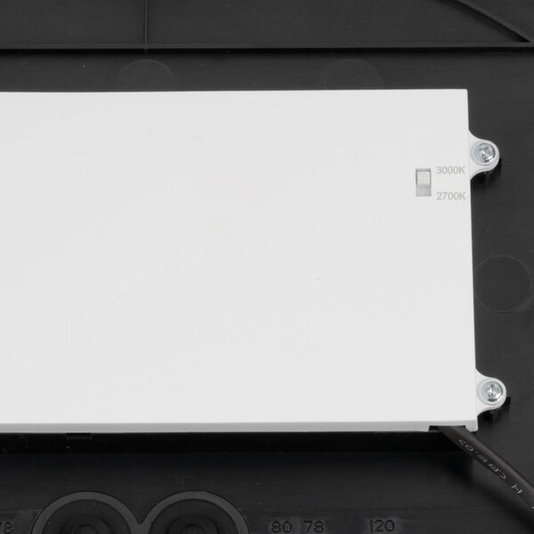 SLV LED φωτιστικό οροφής Decona, Ø 42 cm, μαύρο, μέταλλο, CCT, ρυθμιζόμενος, Μαύρο, Μπάνιο, Αλουμίνιο, σύγχρονο