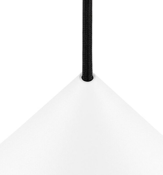 SLV Κρεμαστή λάμπα Magico, Ø 38 cm, λευκό ματ, μέταλλο, ρυθμιζόμενος, Λευκό, Σαλόνι / τραπεζαρία, Αλουμίνιο, σύγχρονο