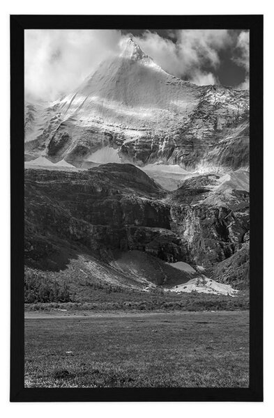 Αφίσα μεγαλοπρεπές ορεινό τοπίο σε ασπρόμαυρο