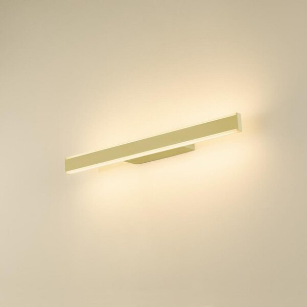 SLV LED φωτιστικό τοίχου μπάνιου One Linear, 52 cm, χρώμα ορείχαλκου, ρυθμιζόμενος, Χρυσό / Ορείχαλκου, Μπάνιο, Αλουμίνιο, σύγχρονο