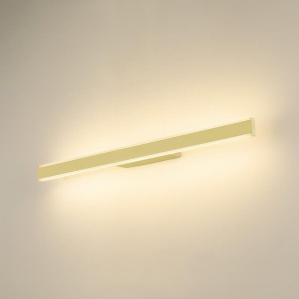 SLV LED απλίκι μπάνιου One Linear, 70 cm, χρώμα ορείχαλκου, ρυθμιζόμενος, Χρυσό / Ορείχαλκου, Μπάνιο, Αλουμίνιο, σύγχρονο
