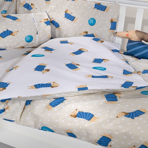 Σεντόνια Κούνιας (Σετ 3τμχ) Saint Clair Pet Blue