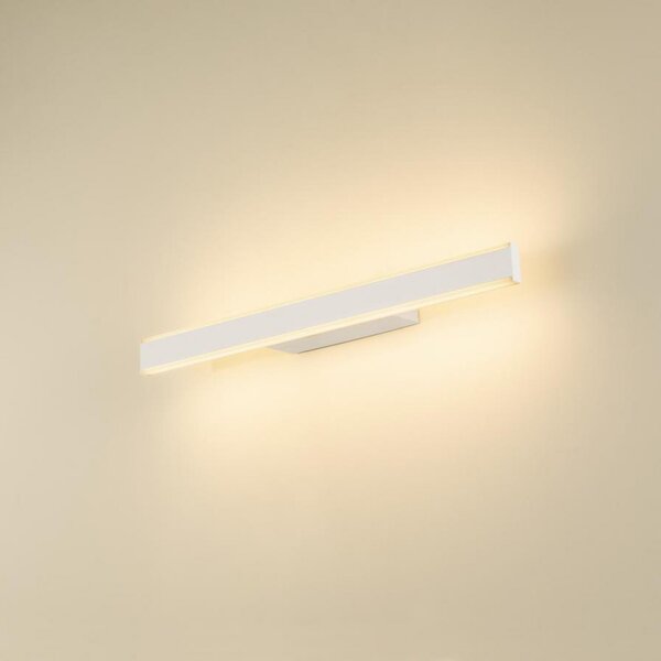 SLV LED απλίκι μπάνιου One Linear, 52 cm, λευκό, μέταλλο, CCT, ρυθμιζόμενος, Λευκό, Μπάνιο, Αλουμίνιο, σύγχρονο