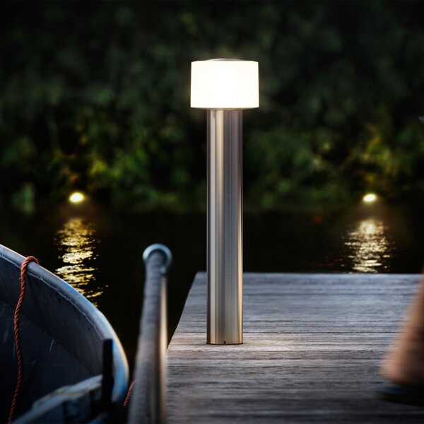 Philips LED φωτιστικό βάσης Otis UE, ανοξείδωτο ατσάλι, IP44, Μεταλλικό, Ανοξείδωτος χάλυβας, σύγχρονο