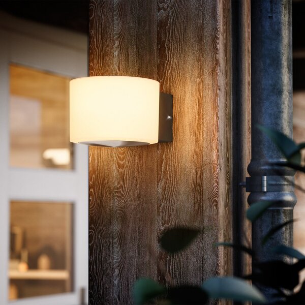 Philips LED φωτιστικό εξωτερικού χώρου Otis UE, λευκό, ατσάλι, IP44, Λευκό, Ανοξείδωτος χάλυβας, σύγχρονο
