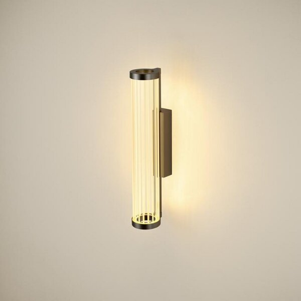 SLV LED απλίκα Quimera, χάλκινο χρώμα, ύψος 41 cm, CCT, ρυθμιζόμενος, Μπρούτζινο / Αντικέ ορείχαλκου, Σαλόνι / τραπεζαρία, Αλουμίνιο