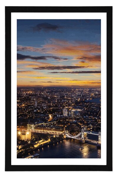 Αφίσα αεροφωτογραφία του Tower Bridge