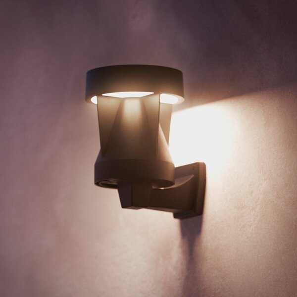 Philips LED ηλιακό φωτιστικό εξωτερικού χώρου Avery, μαύρο, IP44, Μαύρο, Πλαστικό