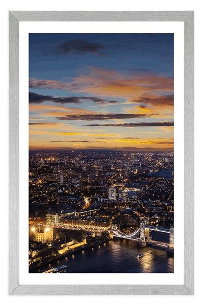 Αφίσα αεροφωτογραφία του Tower Bridge