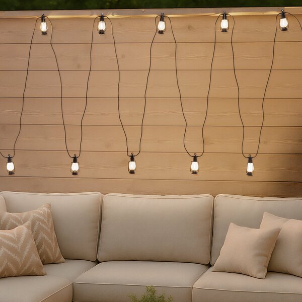 Lamkur Σειρά φωτιστικών LED Garlands, μήκος 1000 cm, μαύρο, 10 φώτα., Μαύρο, Πλαστικό