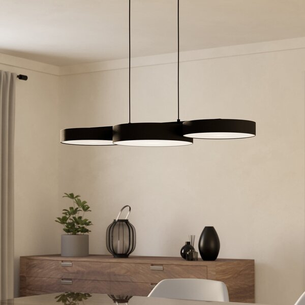 EGLO connect Smart LED κρεμαστό φωτιστικό Barbano-Z, μαύρο, ρυθμιζόμενος, Μαύρο, Σαλόνι / τραπεζαρία, Μέταλλο, σύγχρονο