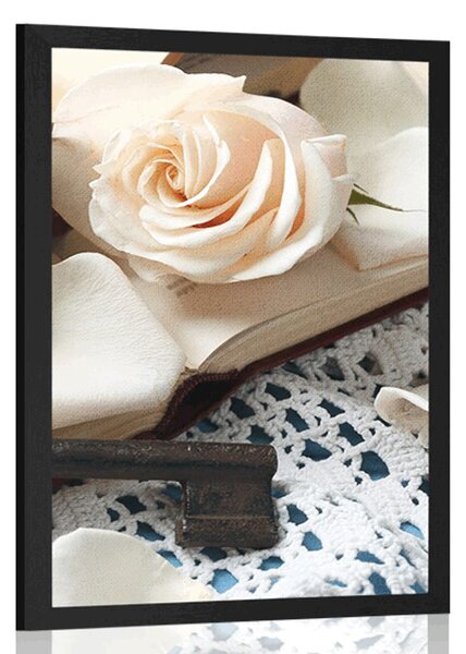 Αφίσα ρετρό νεκρή φύση με κλειδί