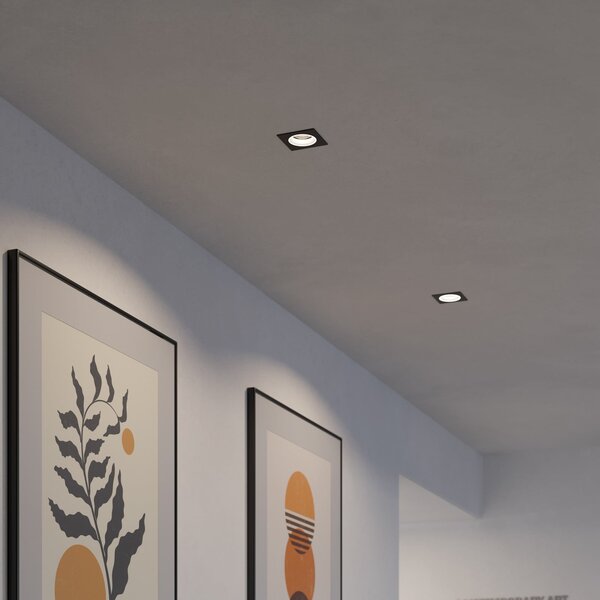 EGLO connect Έξυπνο φωτιστικό LED Carosso-Z, 9 x 9cm, μαύρο, ρυθμιζόμενος, Μαύρο, Σαλόνι / τραπεζαρία, Αλουμίνιο, σύγχρονο