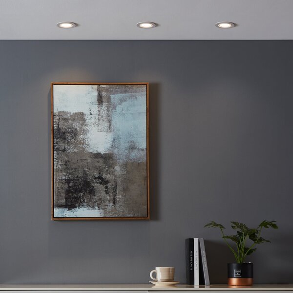 EGLO connect Έξυπνη λυχνία LED Carosso-Z, Ø 9cm, λευκό, ρυθμιζόμενος, Λευκό, Σαλόνι / τραπεζαρία, Αλουμίνιο, σύγχρονο
