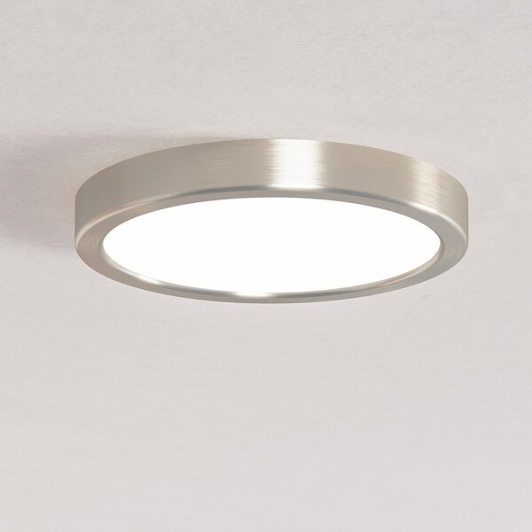 EGLO connect Έξυπνο φωτιστικό LED Fueva 6-Z, γκρι, Ø 21cm, ρυθμιζόμενος, Γκρι, Σαλόνι / τραπεζαρία, Πλαστικό, σύγχρονο