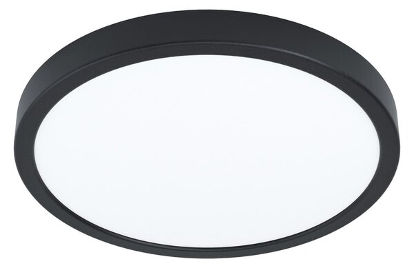 EGLO connect Έξυπνο φωτιστικό LED Fueva 6-Z, μαύρο, Ø27cm, ρυθμιζόμενος, Μαύρο, Σαλόνι / τραπεζαρία, Πλαστικό, σύγχρονο