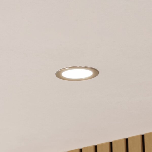 EGLO connect Έξυπνο φωτιστικό LED για ενσωμάτωση Fueva 6-Z, γκρι, Ø 12cm, ρυθμιζόμενος, Γκρι, Σαλόνι / τραπεζαρία, Πλαστικό, σύγχρονο