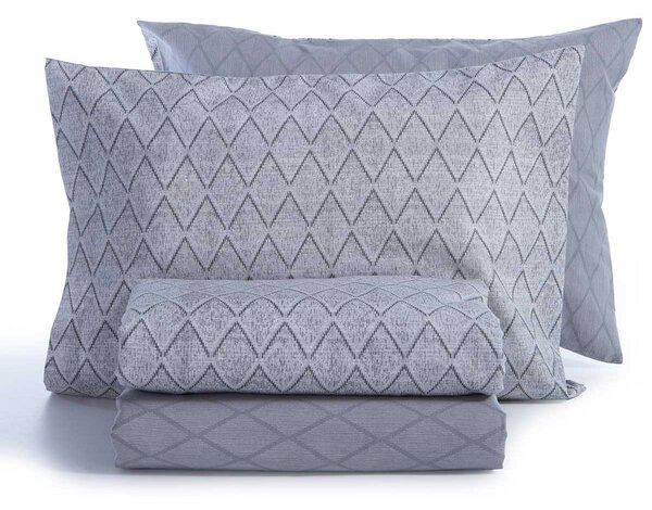 Φανελένια Σεντόνια Μονά (Σετ) Nef-Nef Homeware Flannel Torredo Grey