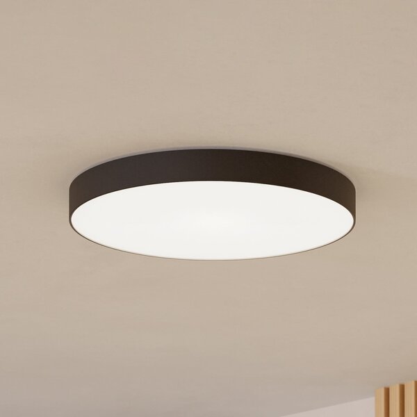 EGLO connect Έξυπνη λάμπα οροφής LED Gallizzi-Z, μαύρη, Ø69cm, ρυθμιζόμενος, Μαύρο, Σαλόνι / τραπεζαρία, Πλαστικό, σύγχρονο