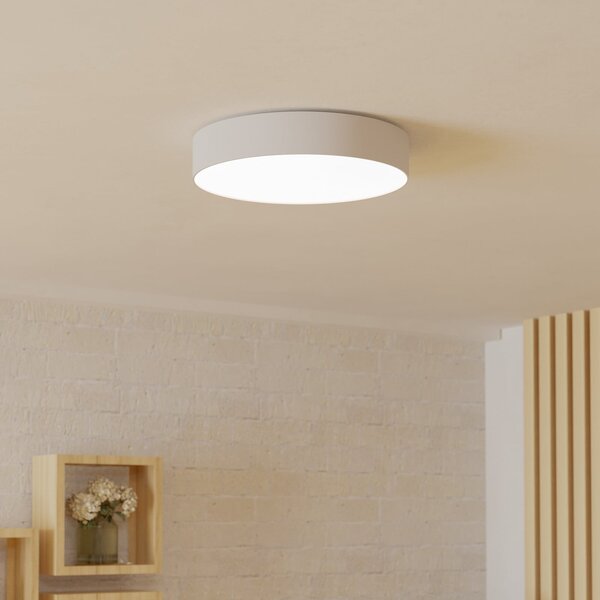 EGLO connect Έξυπνη λάμπα οροφής LED Gallizzi-Z, λευκή, Ø39cm, ρυθμιζόμενος, Λευκό, Σαλόνι / τραπεζαρία, Πλαστικό, σύγχρονο