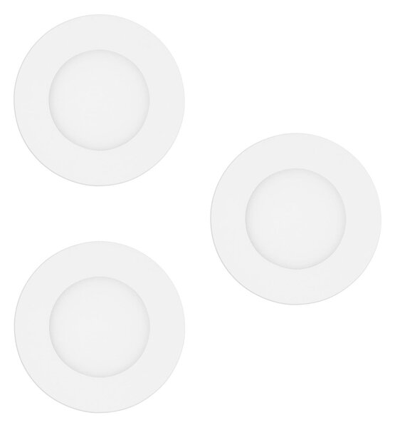EGLO connect Έξυπνο φωτιστικό LED για ενσωμάτωση Fueva-Z, λευκό, σετ 3 τεμαχίων, ρυθμιζόμενος, Λευκό, Σαλόνι / τραπεζαρία, Μέταλλο, σύγχρονο