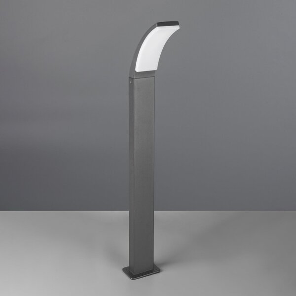 Reality Leuchten Φωτιστικό LED Beja, ανθρακί, αλουμίνιο, ύψος 100 cm, Μαύρο, Αλουμίνιο, σύγχρονο