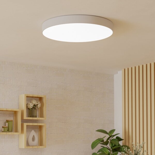 EGLO connect Έξυπνη λάμπα οροφής LED Gallizzi-Z, λευκή, Ø69cm, ρυθμιζόμενος, Λευκό, Σαλόνι / τραπεζαρία, Πλαστικό, σύγχρονο