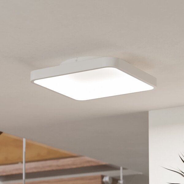 EGLO connect Smart-LED φωτιστικό οροφής Loretello-Z, γωνιακό, λευκό, ρυθμιζόμενος, Λευκό, Σαλόνι / τραπεζαρία, Μέταλλο, σύγχρονο
