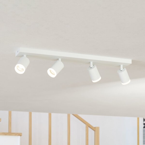 EGLO connect Έξυπνος LED Spot Melitello-Z, 4-φωτεινός, λευκός, ρυθμιζόμενος, Λευκό, Σαλόνι / τραπεζαρία, Αλουμίνιο, σύγχρονο