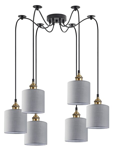 Φωτιστικό Οροφής Πολύφωτο Homelighting 77-8733 Bronze/Grey