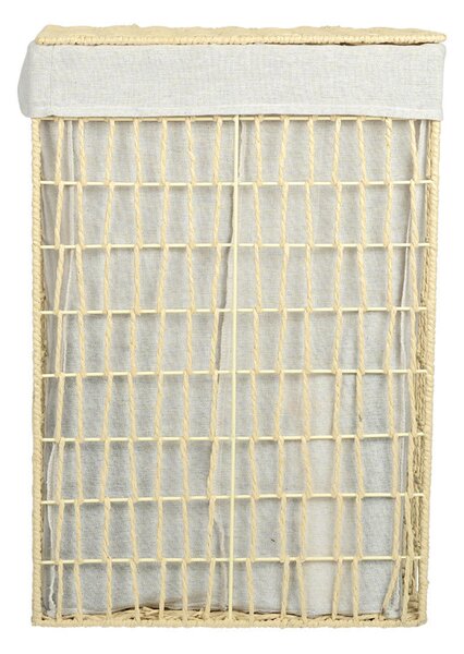 Καλάθι Απλύτων 2 Θέσεων (37x22x55) Estia Nest Μπεζ 02-28060