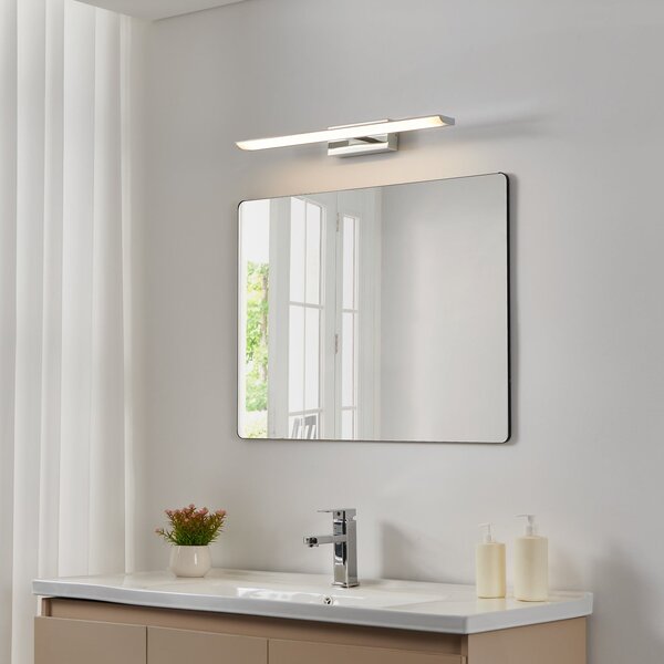 EGLO connect Έξυπνη λάμπα καθρέφτη LED Tabiano-Z, 60,5 cm, χρώμιο, ρυθμιζόμενος, Γκρι, Μπάνιο, Μέταλλο, σύγχρονο