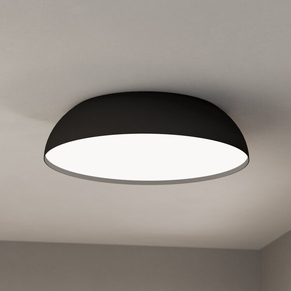 EGLO connect Έξυπνο φωτιστικό οροφής LED Tollos-Z, Ø 55 cm, ρυθμιζόμενος, Μαύρο, Σαλόνι / τραπεζαρία, Αλουμίνιο, σύγχρονο