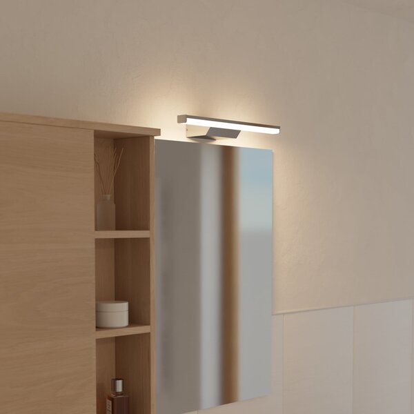 EGLO connect Έξυπνο φωτιστικό καθρέφτη LED Regello-Z, γκρι, ρυθμιζόμενος, Λευκό, Μπάνιο, Αλουμίνιο, σύγχρονο