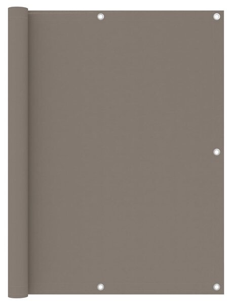 Διαχωριστικό Βεράντας Taupe 120 x 500 εκ. Ύφασμα Oxford - Μπεζ-Γκρι