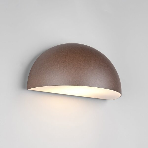 Trio Lighting Εξωτερικός φωτιστικός τοίχου Maas, σκουριασμένο καφέ, χυτό αλουμίνιο, E27, ρυθμιζόμενος, Καφέ / Σκουριάς, Αλουμίνιο, Σκανδιναβικό