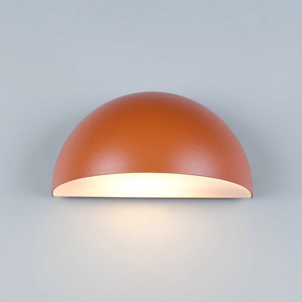 Trio Lighting Εξωτερικός φωτιστικός Maas, αποχρώσεις βερίκοκου, χυτοπρεσαριστό αλουμίνιο, E27, ρυθμιζόμενος, Πορτοκαλί, Αλουμίνιο, Σκανδιναβικό