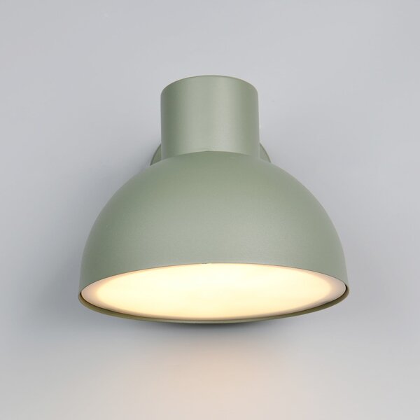 Trio Lighting Εξωτερικός φωτιστικός τοίχου Elbe, πράσινος, χυτοπρεσαριστό αλουμίνιο, E27, ρυθμιζόμενος, Πράσινο, Αλουμίνιο, Σκανδιναβικό