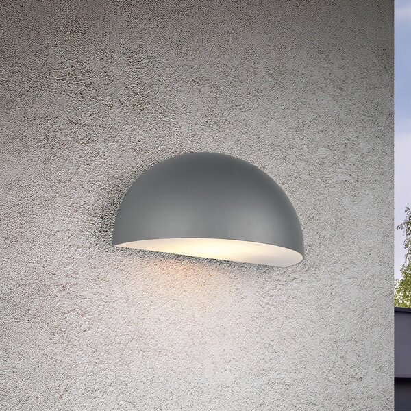 Trio Lighting Εξωτερικός φωτιστικός τοίχου Maas, ανθρακί, χυτό αλουμίνιο, E27, ρυθμιζόμενος, Γκρι, Αλουμίνιο, Σκανδιναβικό