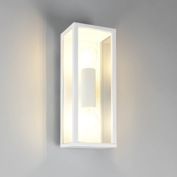 Trio Lighting Εξωτερικός φωτιστικός Garonne, λευκό ματ, χυτοπρεσαριστό αλουμίνιο, E27, Λευκό, Αλουμίνιο, σύγχρονο