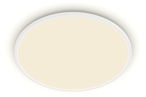 Philips LED φωτιστικό οροφής SuperSlim σετ 2 τεμαχίων IP44 Ø 25cm 4.000K, ρυθμιζόμενος, Λευκό, Μελέτη / Γραφείο, Πλαστικό, σύγχρονο
