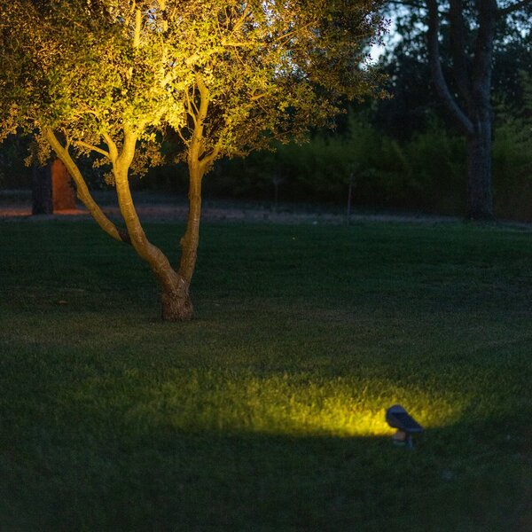 Les Jardins LED-Solar-Strahler OJE, γκρι, ρυθμιζόμενος αισθητήρας φωτός ημέρας,,, Γκρι, Πλαστικό, σύγχρονο, Ηλιακά φώτα