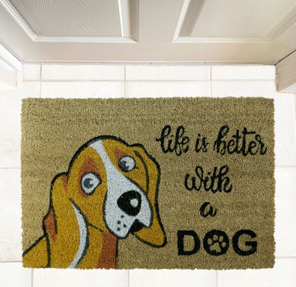 Πατάκι Εισόδου (40x60) San Lorentzo Life Better With Dog SL8623
