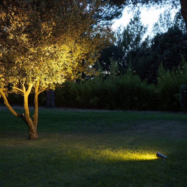 Les Jardins LED-Solar-Strahler OJE, γκρι, ρυθμιζόμενος αισθητήρας φωτός ημέρας,,, Γκρι, Πλαστικό, σύγχρονο, Ηλιακά φώτα