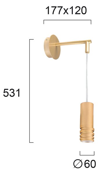 Απλίκα Τοίχου Viokef Paloma 4233101